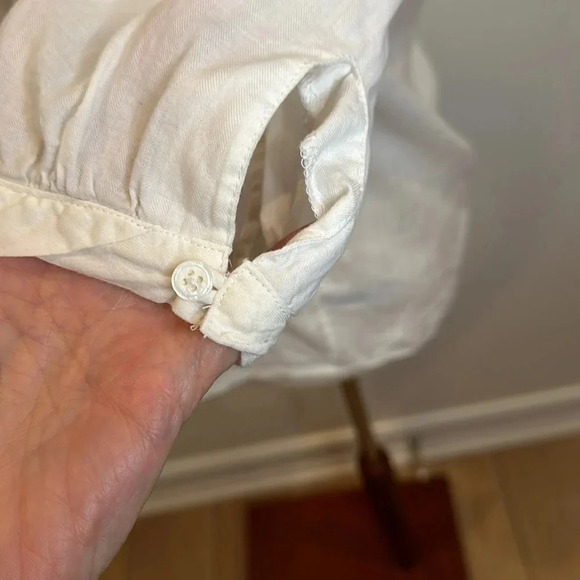 PAIGE BUTTON DOWN COTTON BLOUSE - Picture 4 of 9
